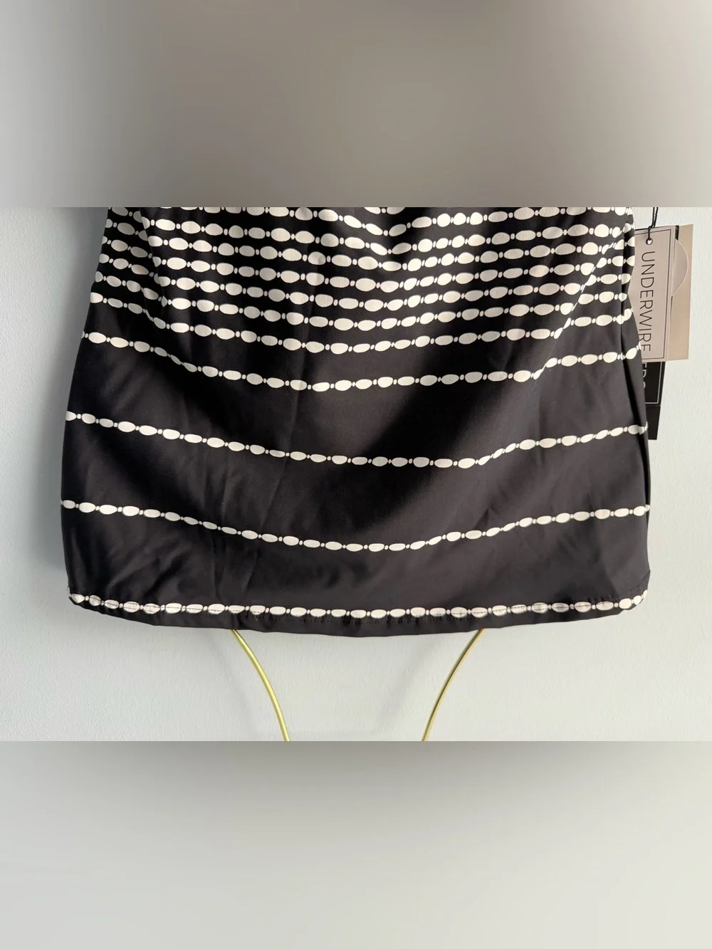 La Blanca Women’s Black & White City Lights Tankini Swim Top Size 6